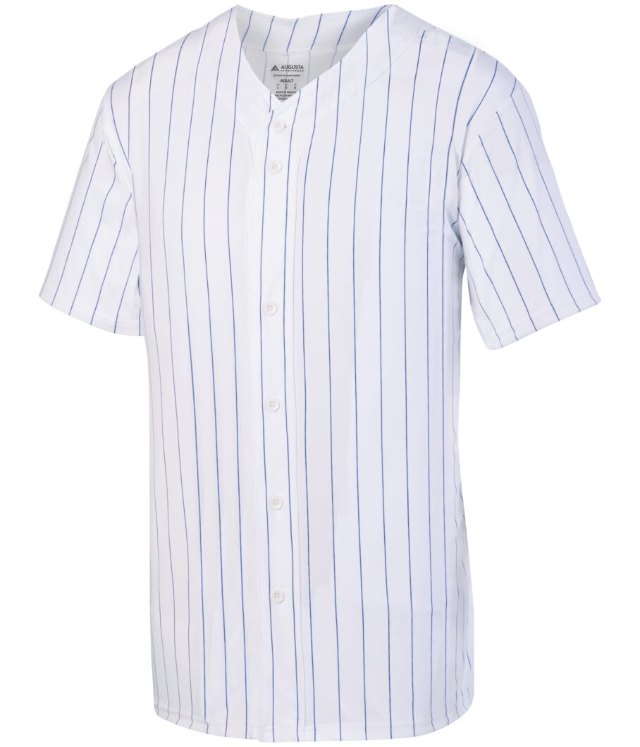 Youth Pinstripe Full-Button Jersey