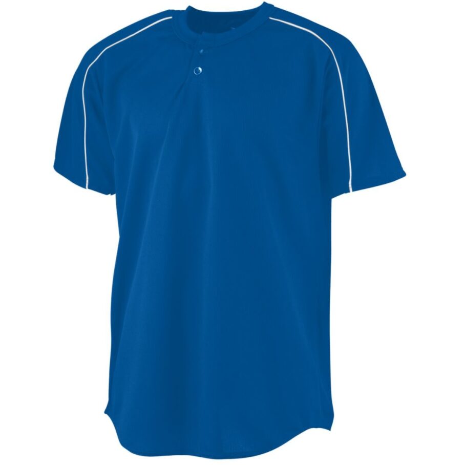 Wicking Two-Button Baseball Jersey